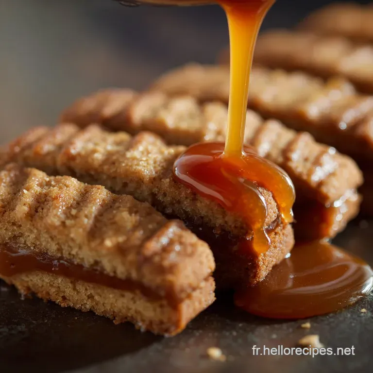 Biscuits au caramel beurre sal&eacute; : Sabl&eacute;s fondants maison