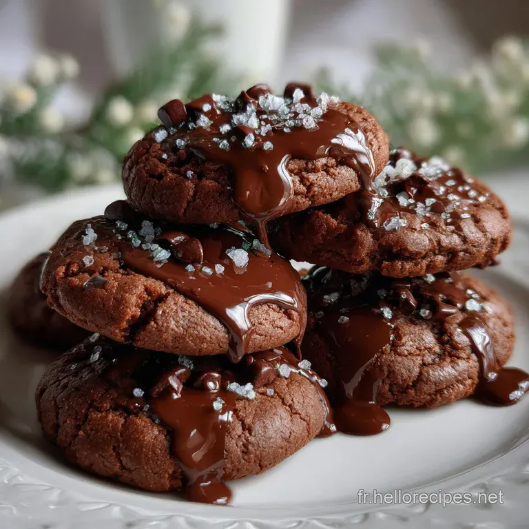 Recette De Biscuits De No&euml;l Au Chocolat Fondant presentation