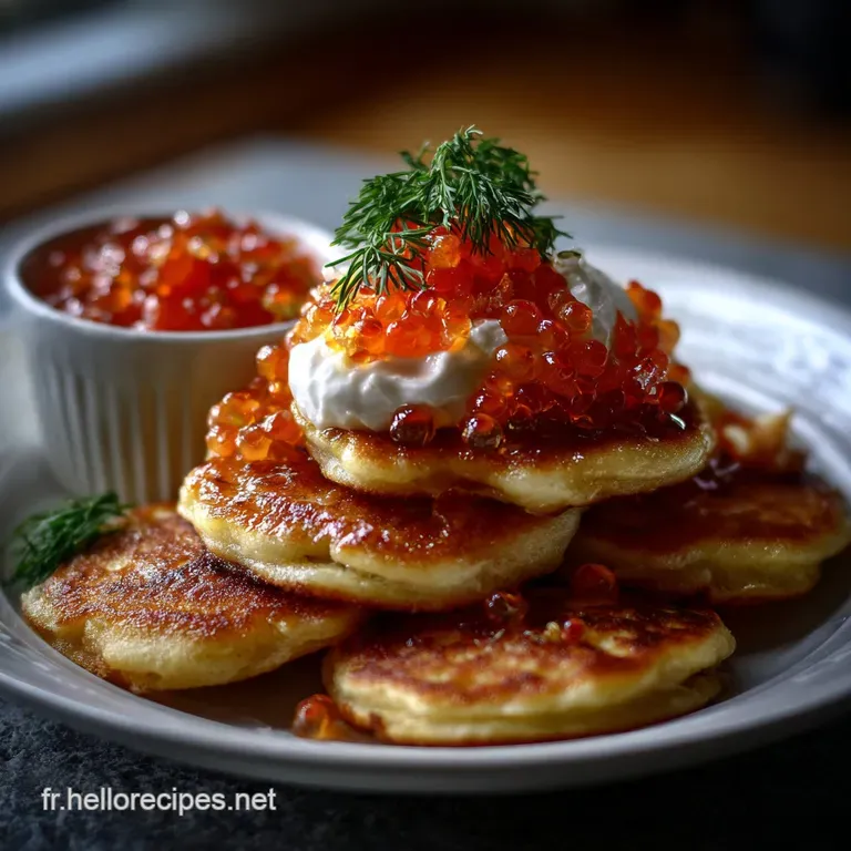 Blinis Recette &agrave; la Texture de Nuage
