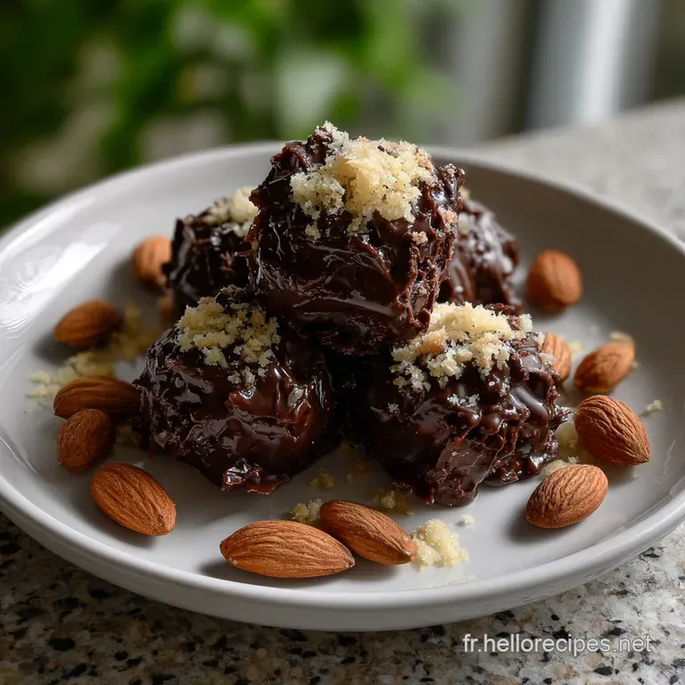 Recette des Bouches au Chocolat et aux Amandes Faciles