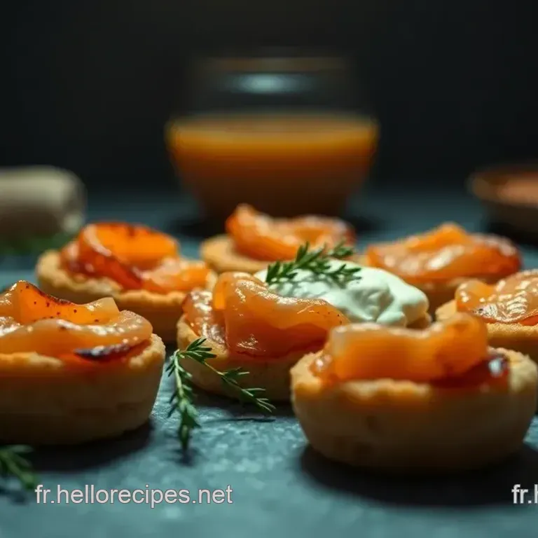 Bouchées Croquantes de Saumon Fumé et Fromage Frais