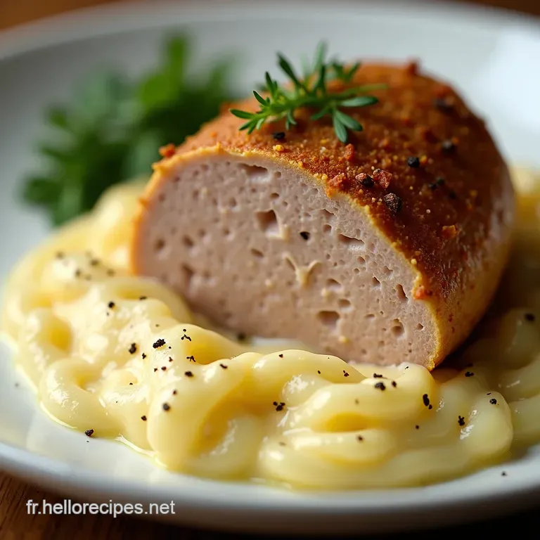 Boudin Blanc &agrave; la Cr&egrave;me de Roquefort
