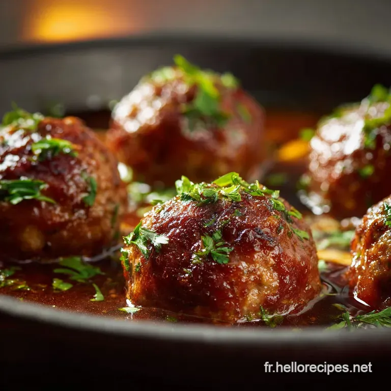 Boulettes De Viande Hach&eacute;e En Sauce Au Four : Le Secret Du Moelleux Garanti presentation