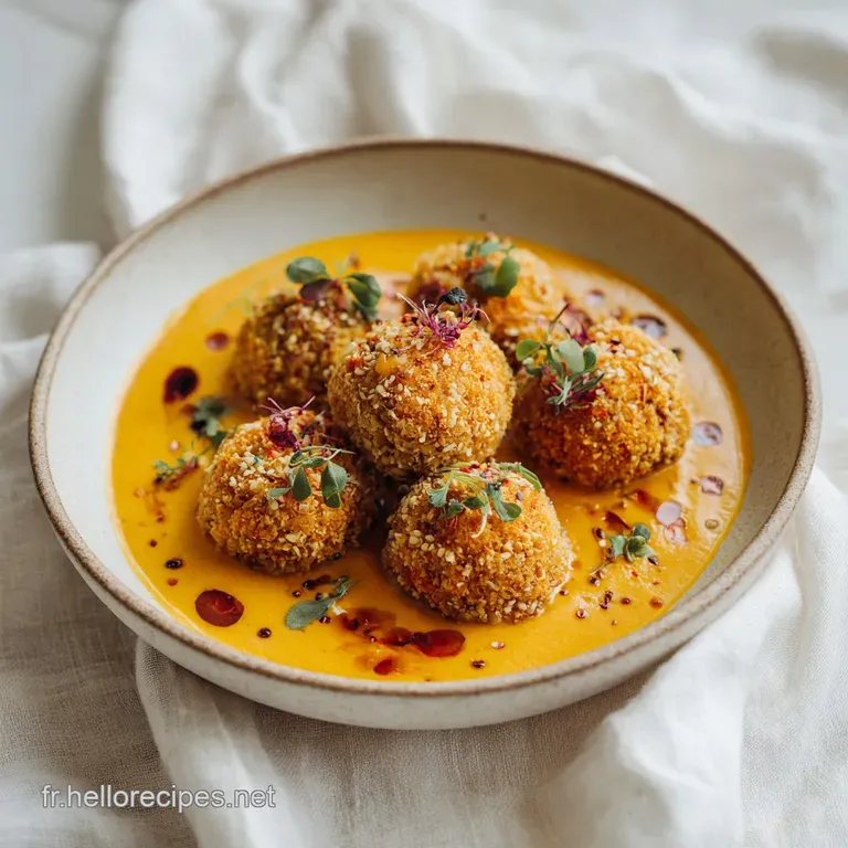 Boulettes Carottes et Pois Chiches &agrave; la Sauce Coco