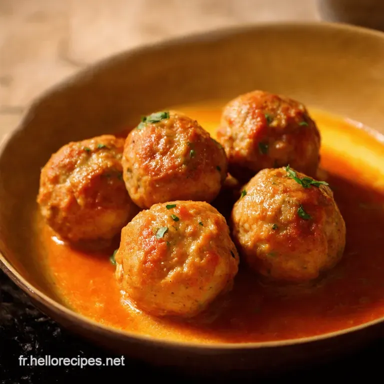 Boulettes De Cabillaud &Agrave; La Sauce Citronn&eacute;e presentation