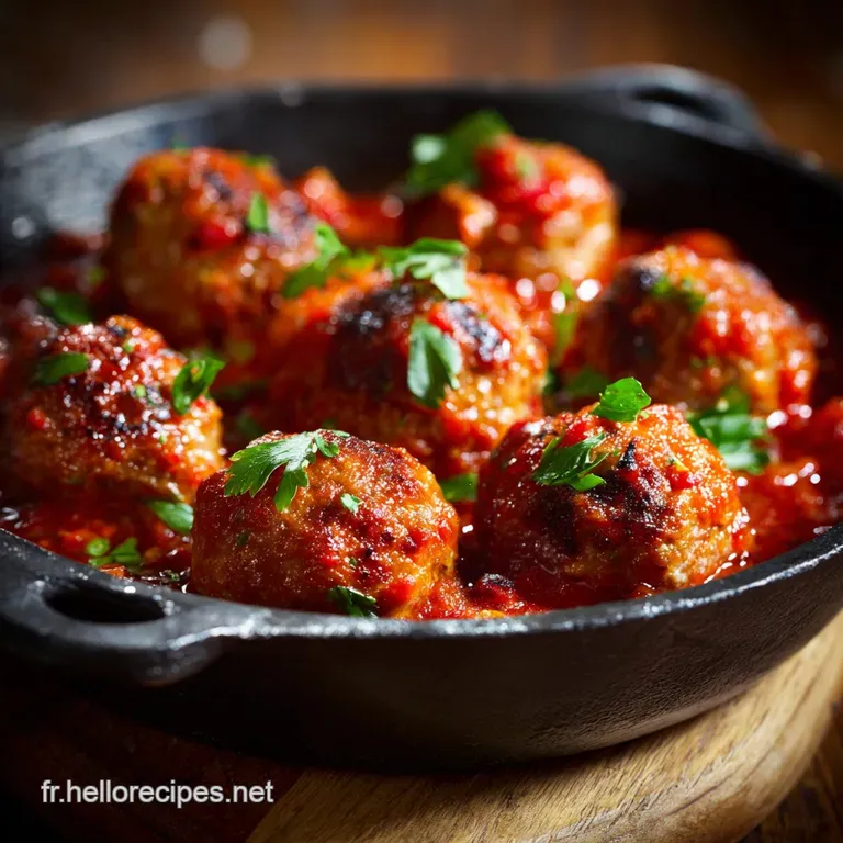 Boulettes De Viande : La Recette Classique De Bistrot B&oelig;uf Et Porc presentation