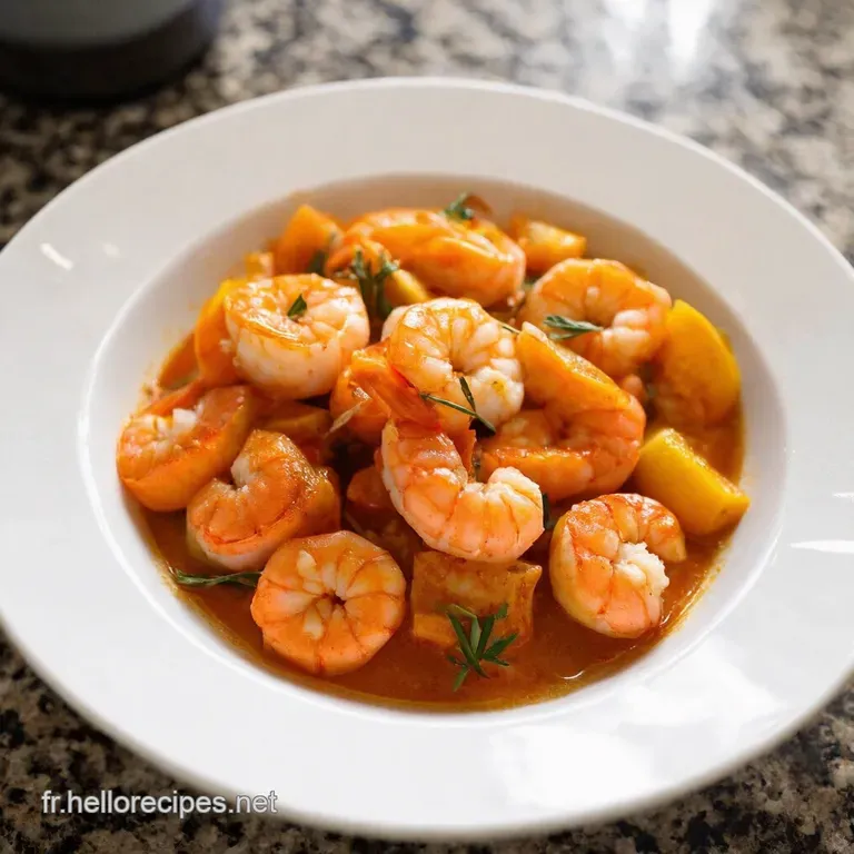 Boulgour Aux Crevettes Cl&eacute;mentines Et Curry presentation