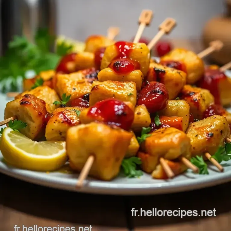 Brochettes apéro gourmandes à préparer la veille – saveurs fraîcheur et marinade maison presentation
