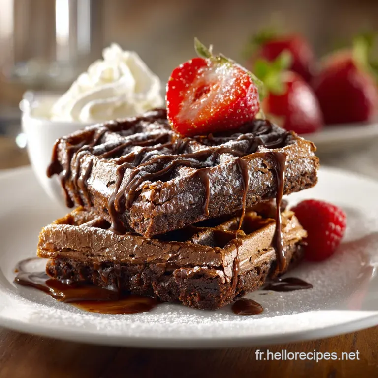 Brownies Au Chocolat Et Gaufres : Les Bruffles Parisiens presentation