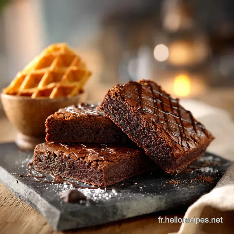 Brownies au chocolat et Gaufres : Les Bruffles Parisiens