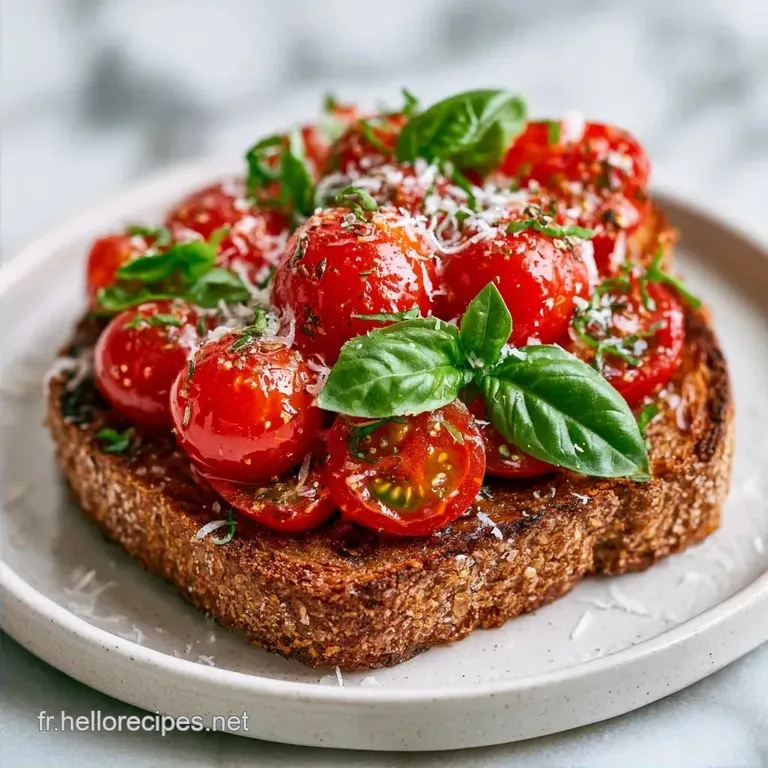Bruschetta Pain Complet aux Tomates Cerises