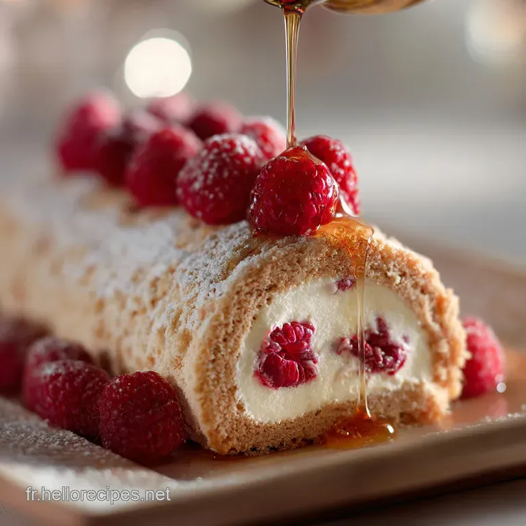 B&ucirc;che au mascarpone et &agrave; la framboise : Le R&ecirc;ve Blanc et Rouge de No&euml;l