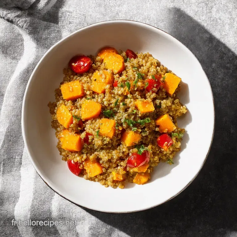 Butternut Farcie au Quinoa Tomates S&eacute;ch&eacute;es et Zest de Citron