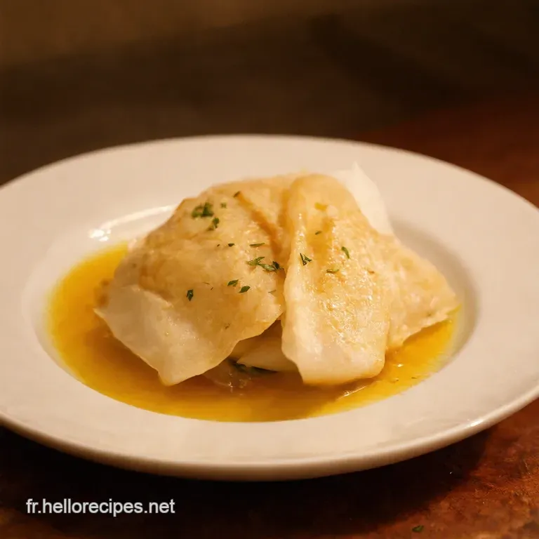 Cabillaud en Papillote Fresh Flavor in a Packet presentation