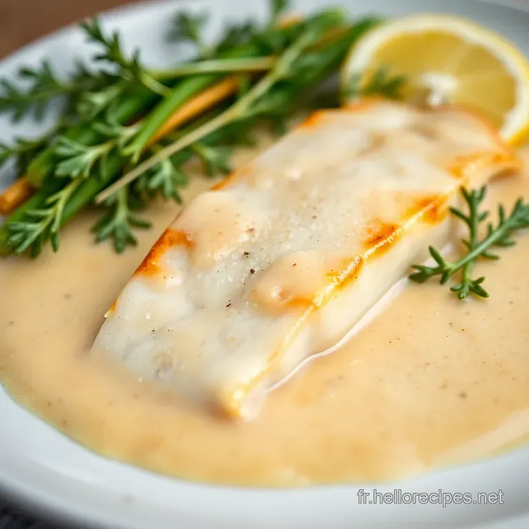 Cabillaud en Sauce Crème Citronnée