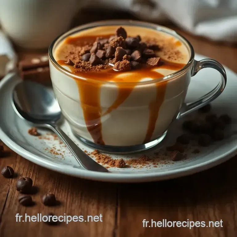 Café à la Noisette Riche et Crémeux presentation