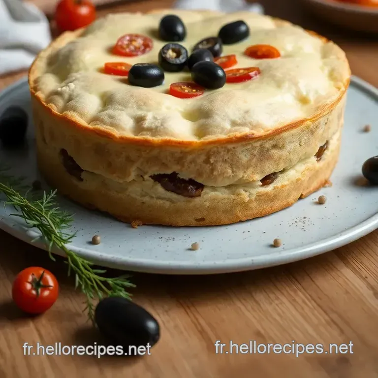 Cake aux Tomates Séchées et Olives : Un Délice Méditerranéen presentation