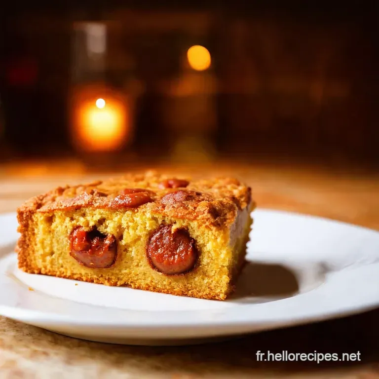 Cake Chorizo Poivrons Saint Albray presentation