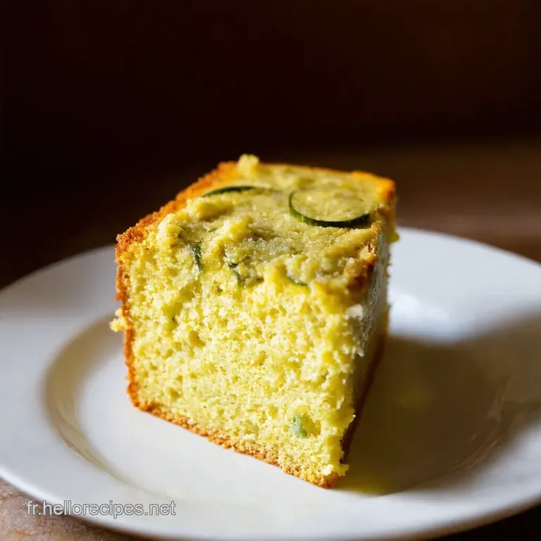 Cake Courgette et Parmesan presentation