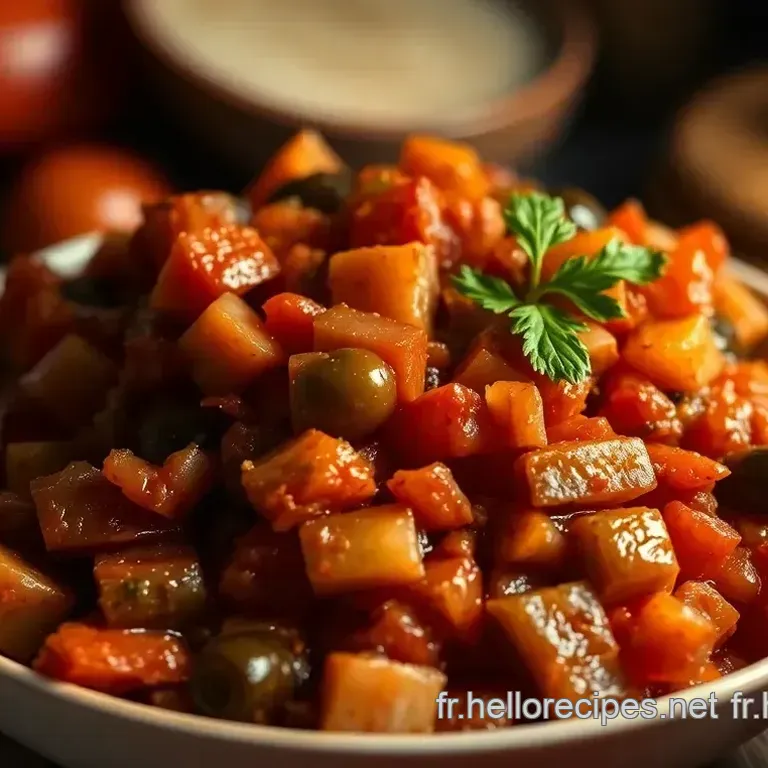 Caponata Sicilienne l Antipasto Ensoleillé