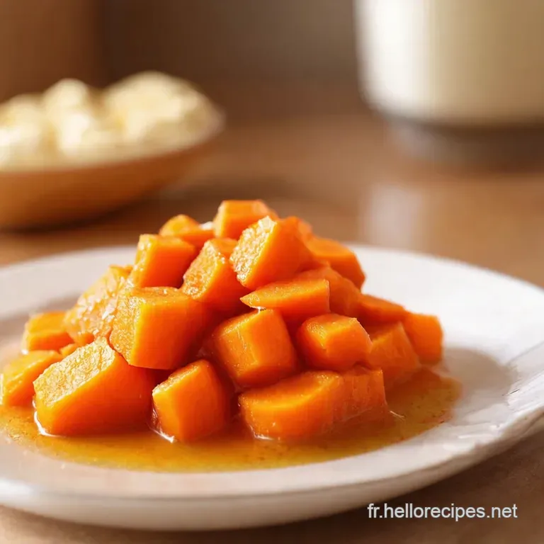 Carottes Caram&eacute;lis&eacute;es Au Sirop D&eacute;rable presentation