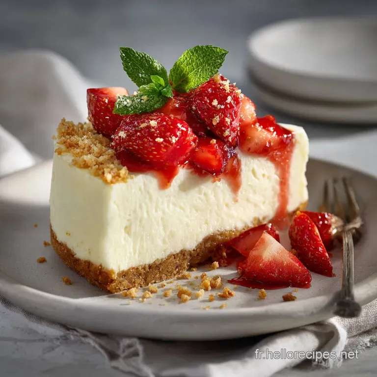 Cheesecake &agrave; la fraise : L&Eacute;lixir du Printemps ultra-velout&eacute;