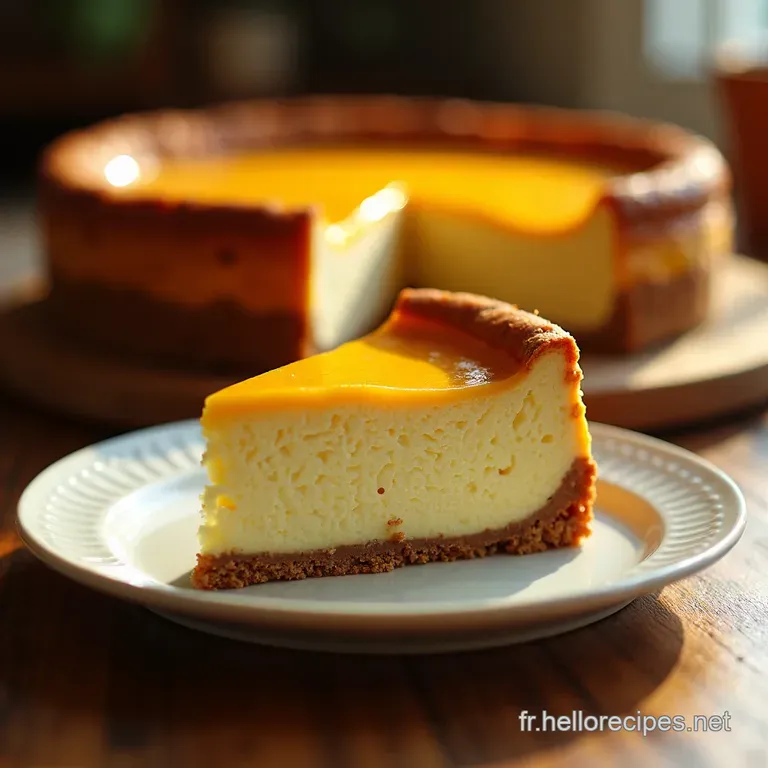 Cheesecake Sans Cuisson Aux Poires Et Cannelle presentation