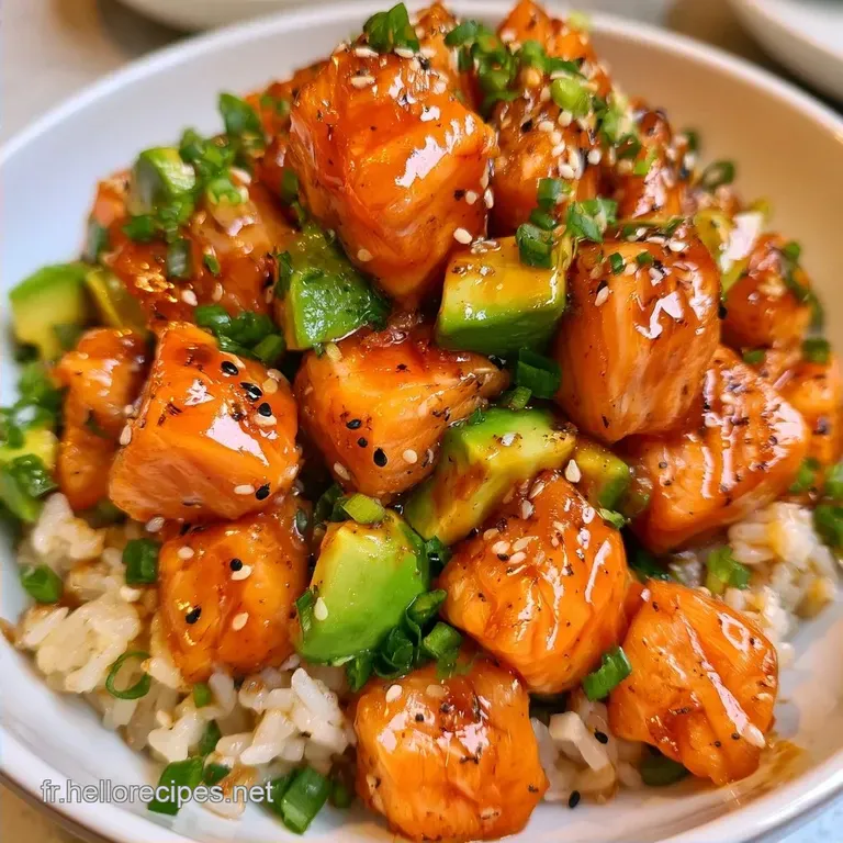 Chirashi Saumon Avocat au Riz &agrave; Sushi