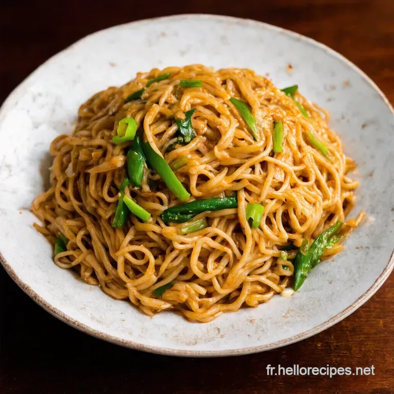 Chow Mein Cantonais Les Nouilles Sautées de Chinatown