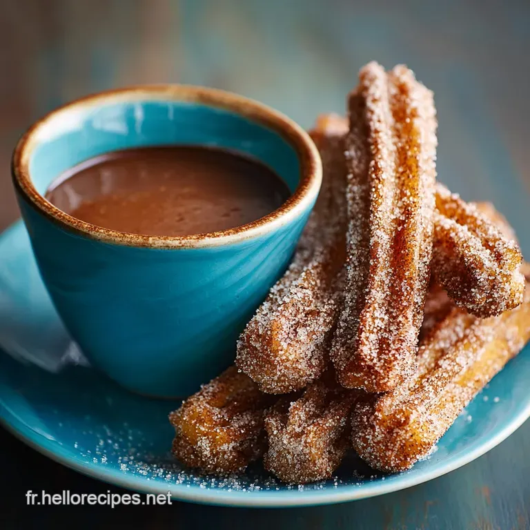 Churros du Soleil Levant Croustillants à la Cannelle et Sauce Chocolat Épicée