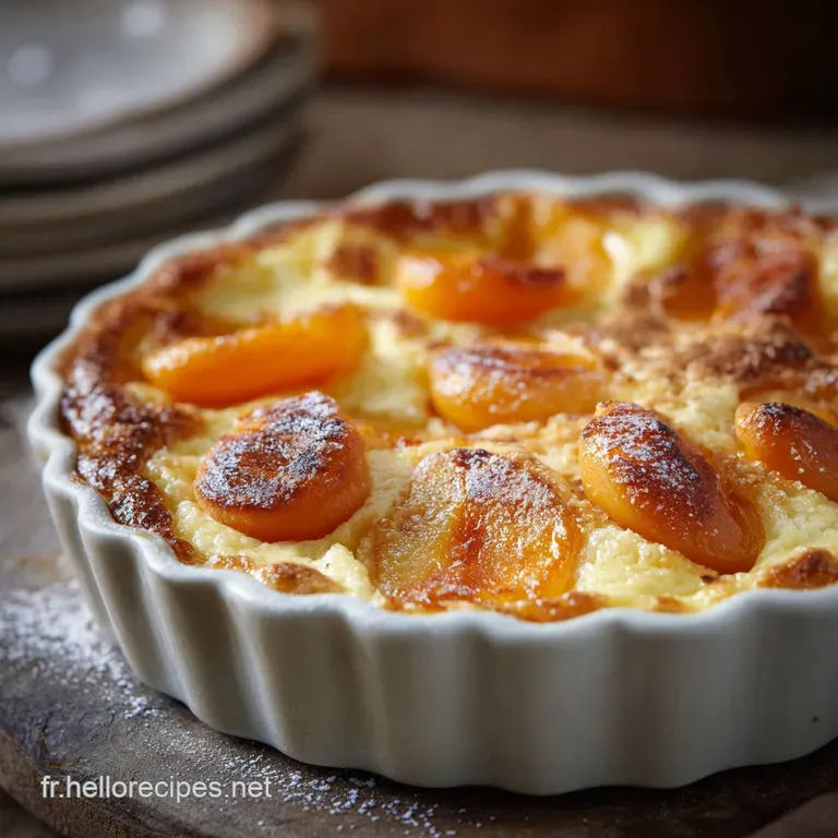 Clafoutis Aux Abricots R&ocirc;tis Et F&egrave;ve Tonka La Recette Grandm&egrave;re Inratable presentation