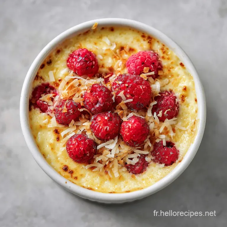 Une part fondante aux framboises juteuses sur une assiette blanche, saupoudr&eacute;e d'un l&eacute;ger voile de sucre glace blanc.
