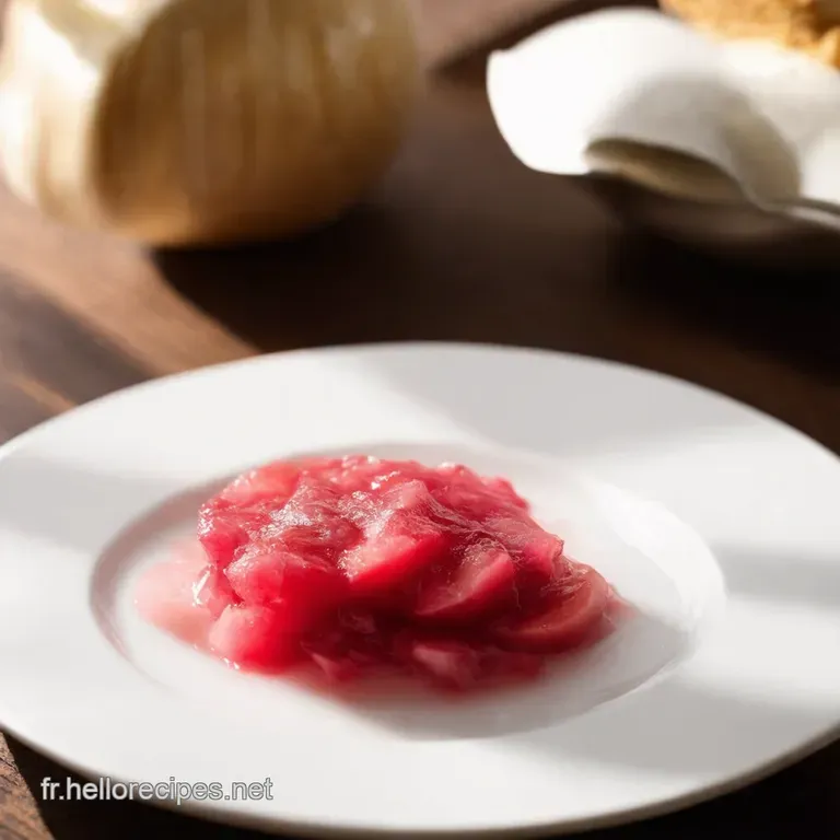 Compote de Rhubarbe Acidul&eacute;e Un Classique Printanier