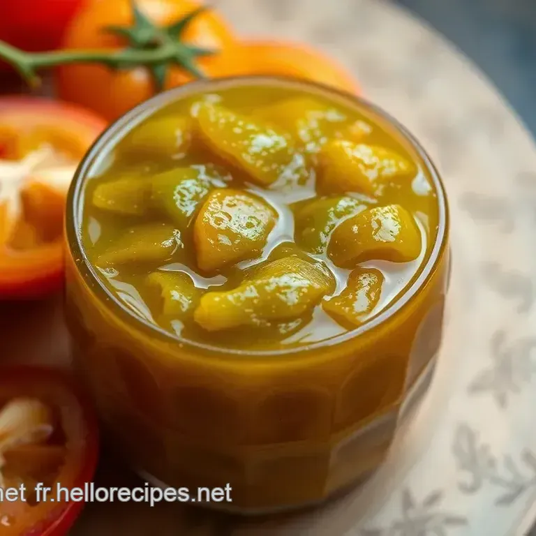 Confiture de Tomates Vertes Maison