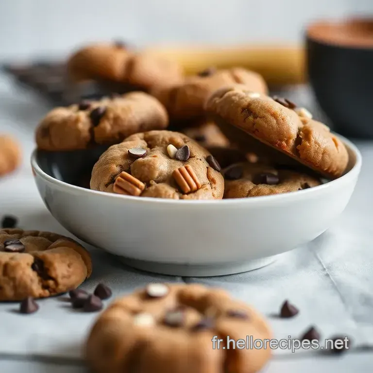 Cookies Sans Farine aux Pépites de Chocolat presentation