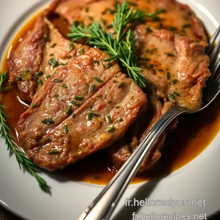 Côte de Veau aux Herbes de Provence presentation