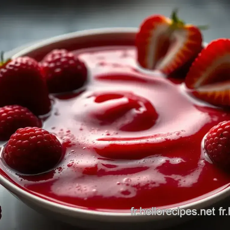 Coulis de Fruits Rouges: Un Délice Élevé pour Vos Desserts