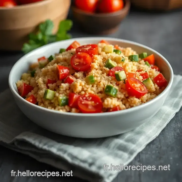 Couscous aux Légumes d' Été presentation