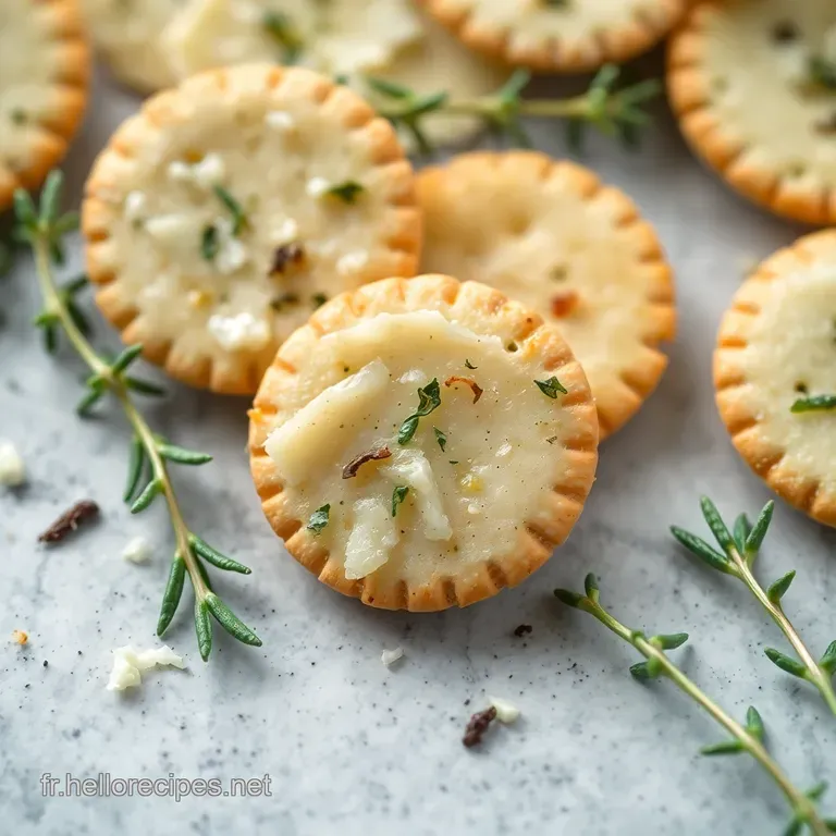 Crackers au Parmesan &amp Herbes de Provence presentation