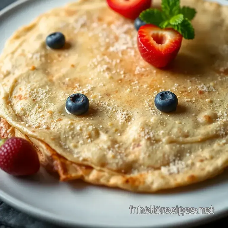 Crêpes " Belle Époque" - La Crêpe Sans Lait Qui Surprend! presentation