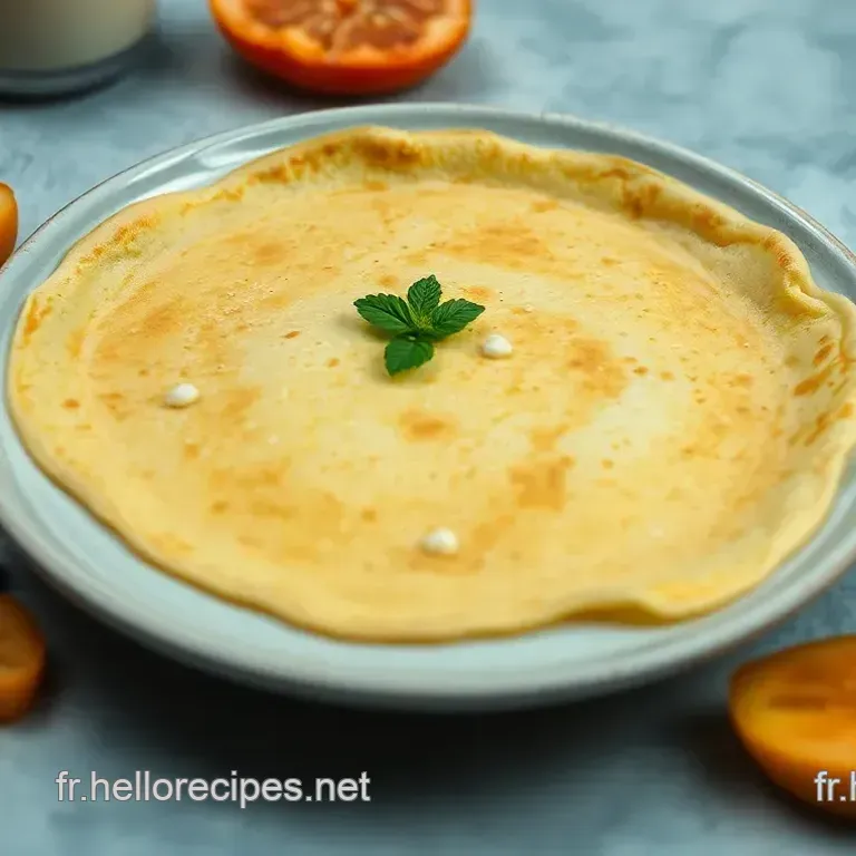 Crêpes Belle Époque - La Crêpe Sans Lait Qui Surprend!