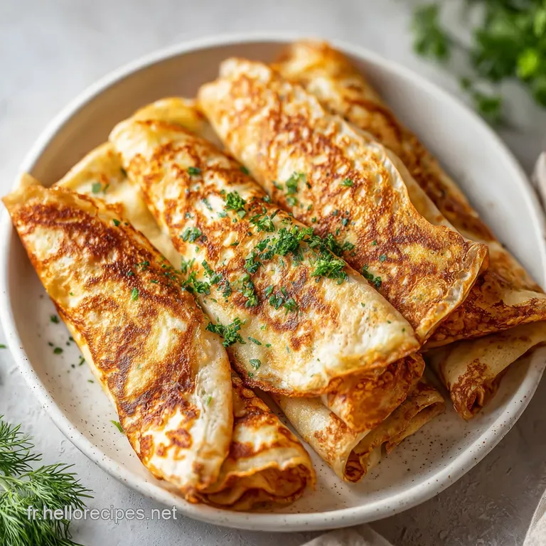 Recette des Cr&ecirc;pes Sal&eacute;es Maison