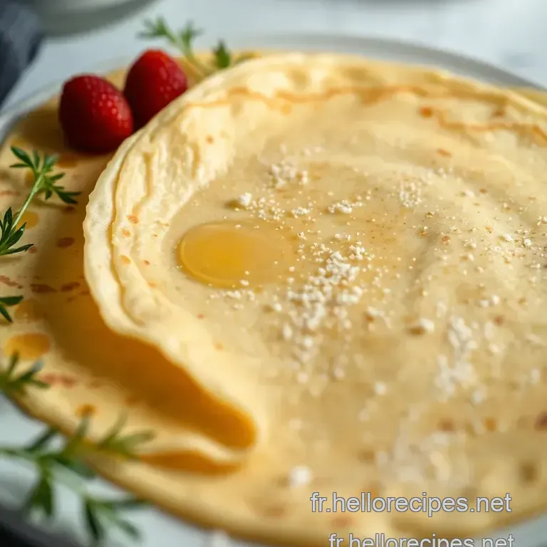 Crêpes Sans Lait : La Légèreté à la Française ! presentation