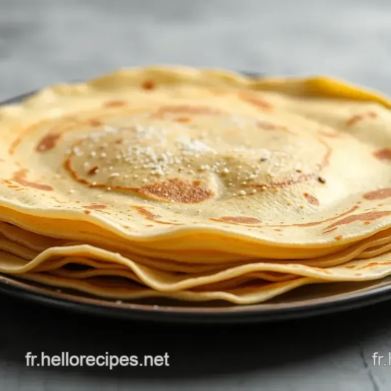 Crêpes Sans Lait : La Recette Facile et Léger à Tester!