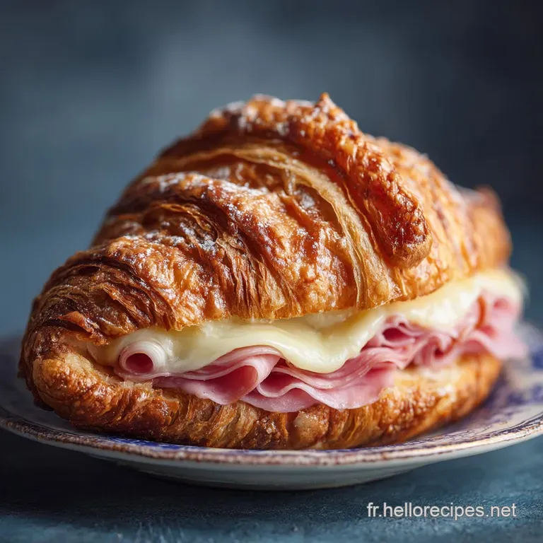 Croissant sal&eacute; jambonfromage : Le secret dun feuilletage parfait