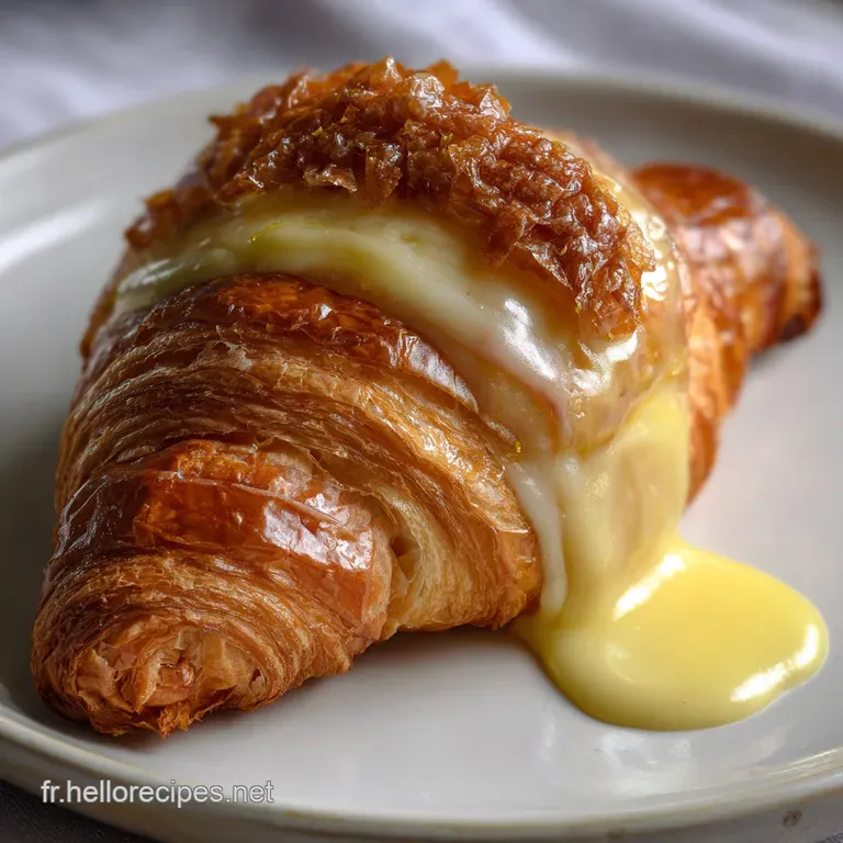 Croissant sauce cr&eacute;meuse citron : La Cr&egrave;me L&eacute;g&egrave;re