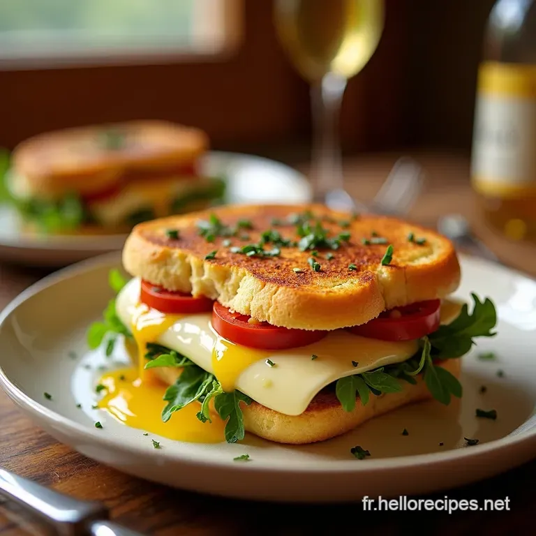 Croque Madame Ch&egrave;vre Un Classique Revisit&eacute; presentation