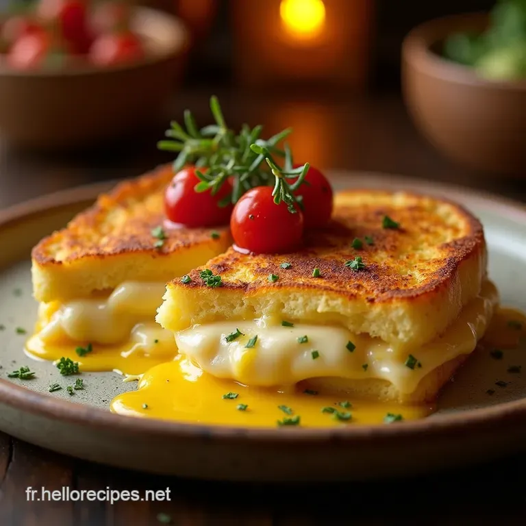 CroqueMonsieur de GrandMère Le Gratiné Parfait au Four presentation