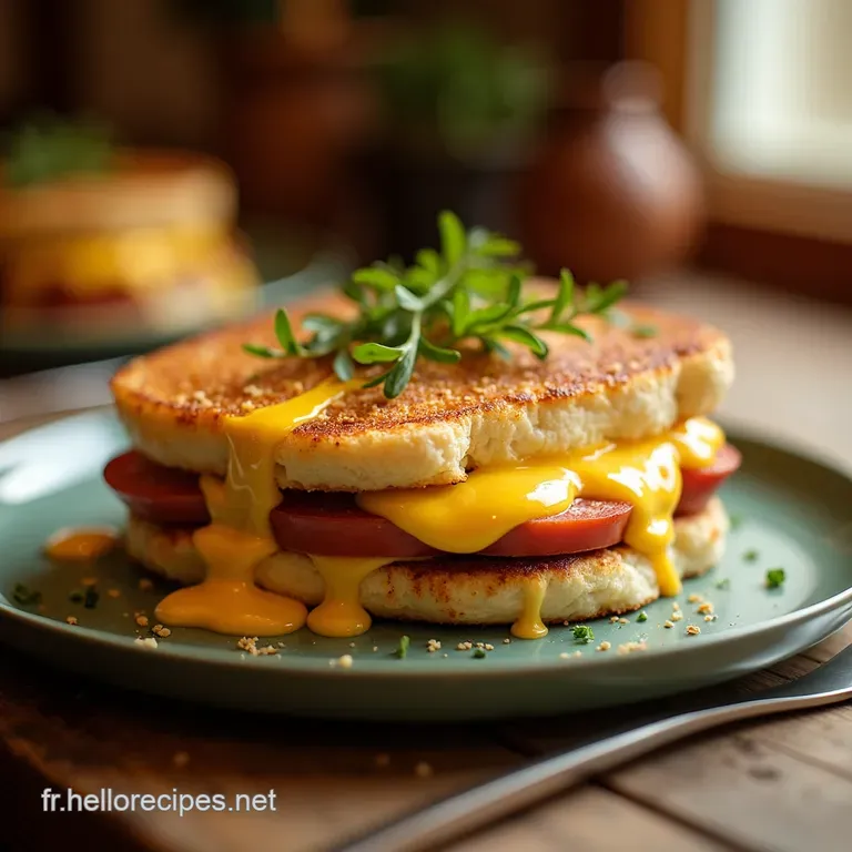 Recette Le Vrai Croque Monsieur Montagnard Le Gratiné des Sommets presentation