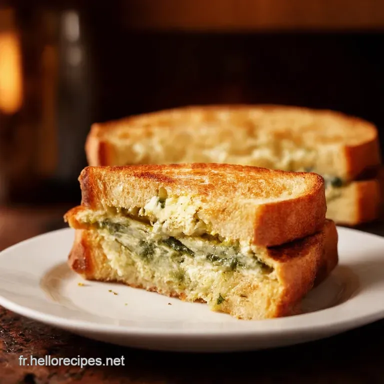 Croquemonsieur Bleu Un Classique Fran&ccedil;ais Revisit&eacute; presentation
